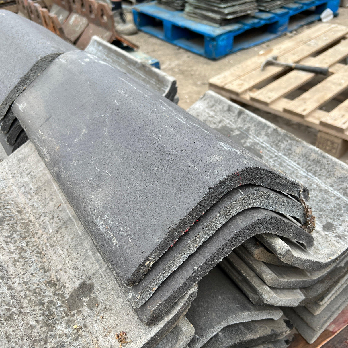 Marley Modern Blue Roof Ridge Tiles - Job Lot - Reclaimed Brick Company