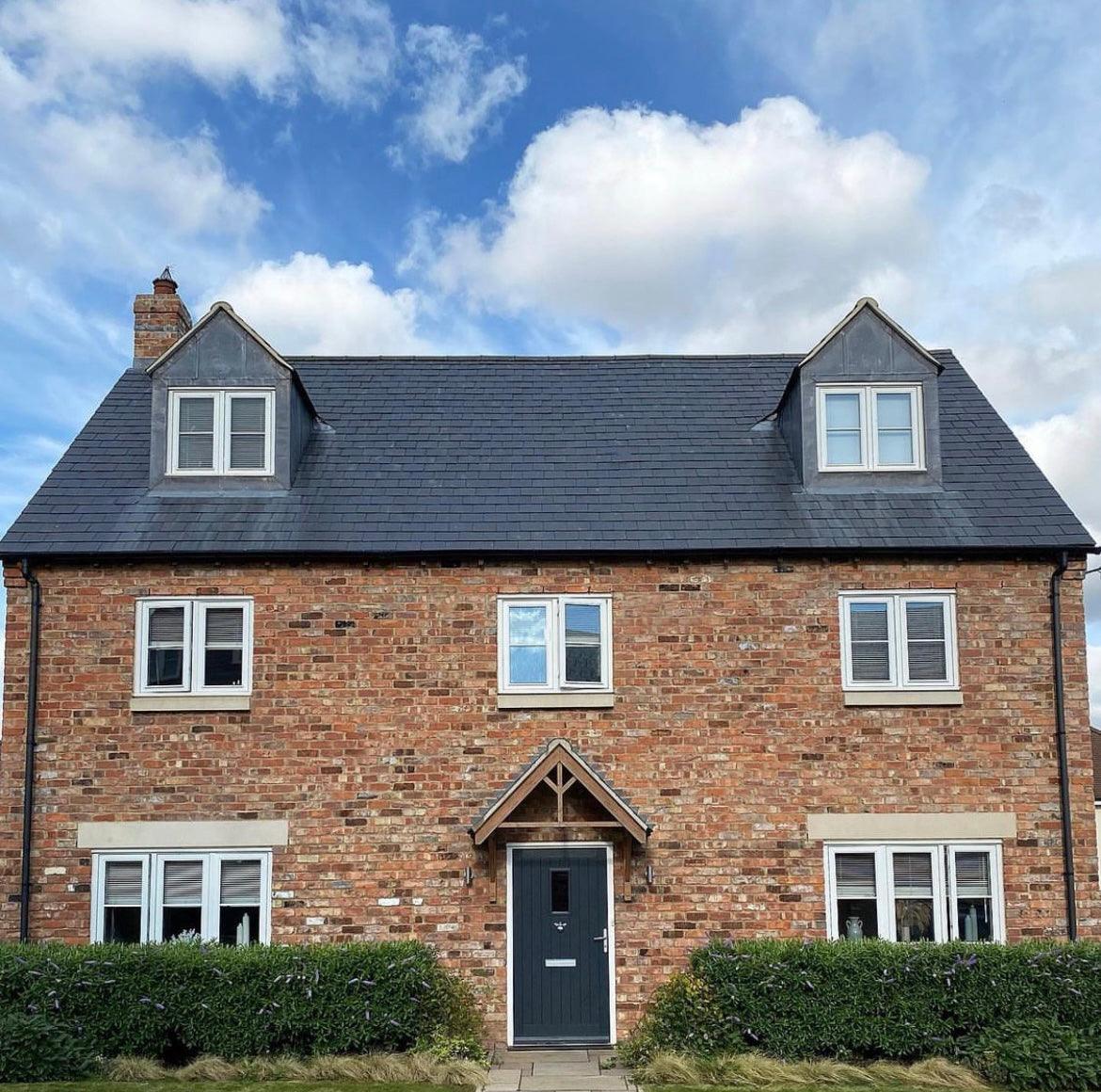 New Build Home Built with Reclaimed Wirecut Bricks - Cirencester, England - Reclaimed Brick Company