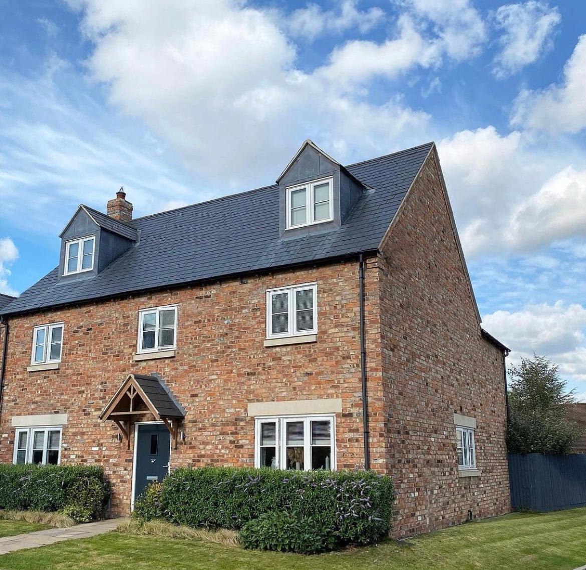 New Build Home Built with Reclaimed Wirecut Bricks - Cirencester, England - Reclaimed Brick Company
