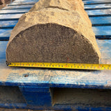 New Saddleback Natural Stone Half Round Wall Coping - Reclaimed Brick Company