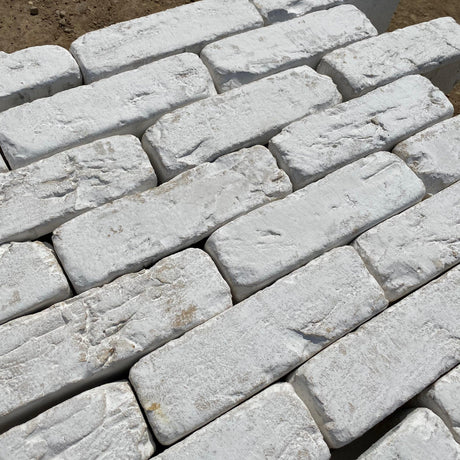 Olivier White Rustica Facing Brick - Packs of 600 Bricks - Reclaimed Brick Company