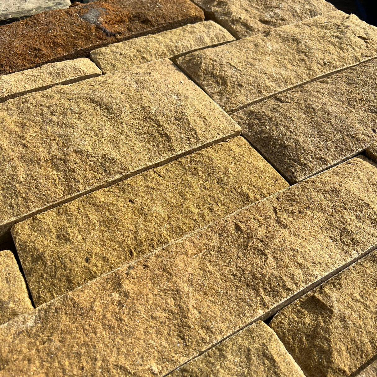 Pitched Face Natural Building Stone - 140mm Bed - Reclaimed Brick Company