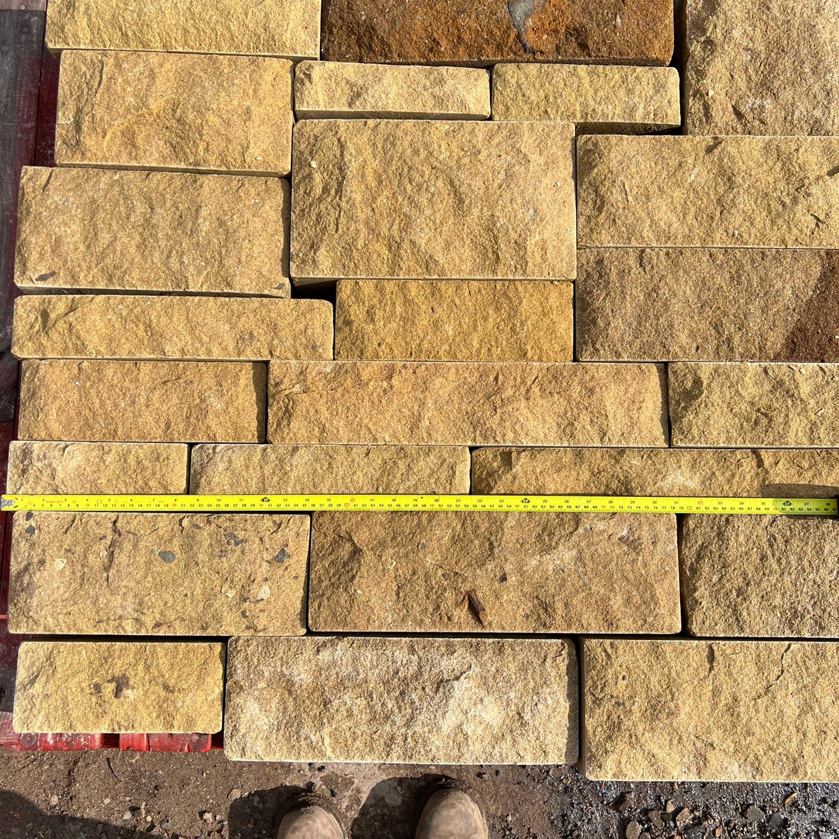 Pitched Face Natural Building Stone - 140mm Bed - Reclaimed Brick Company