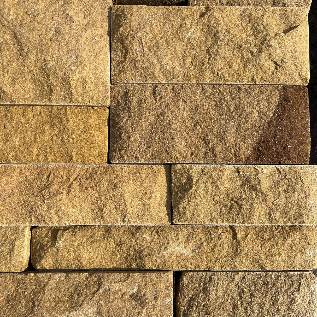 Pitched Face Natural Building Stone - 140mm Bed - Reclaimed Brick Company