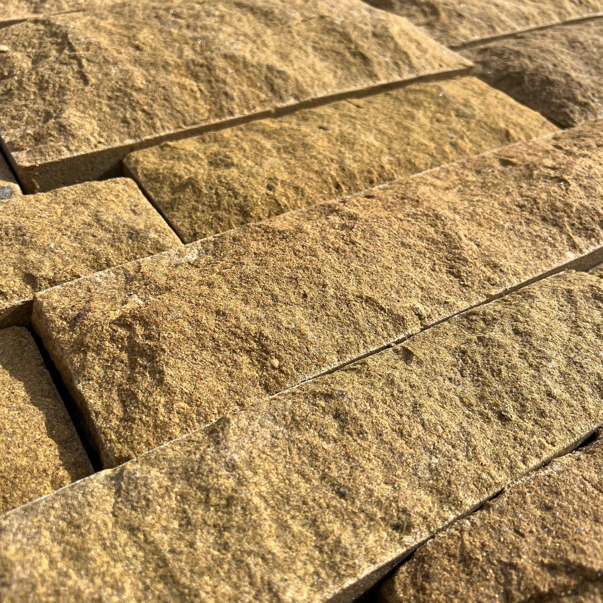 Pitched Face Natural Building Stone - 140mm Bed - Reclaimed Brick Company