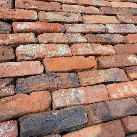 Reclaimed 2 1/2 inch Tudor Handmade Bricks | Pack of 450 Bricks | Free Delivery - Reclaimed Brick Company
