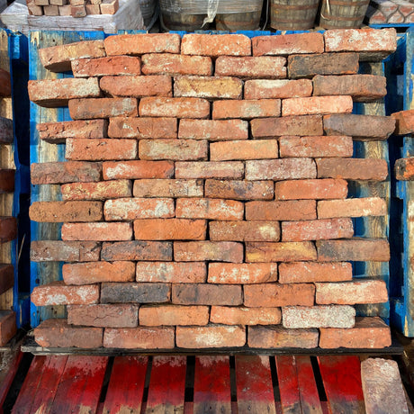 Reclaimed 2 1/2 inch Tudor Handmade Bricks | Pack of 450 Bricks | Free Delivery - Reclaimed Brick Company