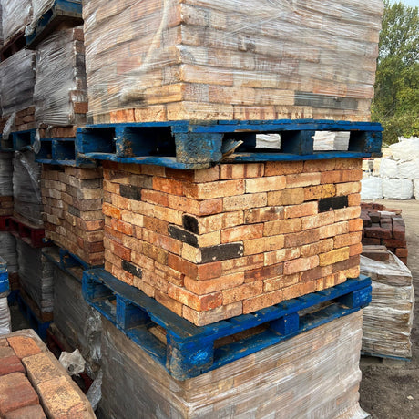 Reclaimed 2 1/2” Yellow Blend Imperial Bricks | Pack of 250 Bricks | Free Delivery - Reclaimed Brick Company