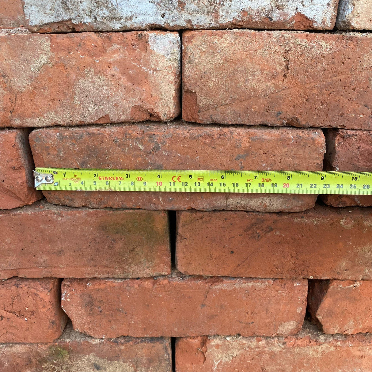 Reclaimed 2 3/4” (70mm) Wirecut Imperial Bricks | Pack of 250 Bricks - Reclaimed Brick Company
