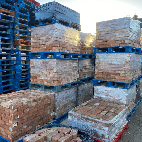 Reclaimed 2 3/4” (70mm) Wirecut Imperial Bricks | Pack of 250 Bricks - Reclaimed Brick Company