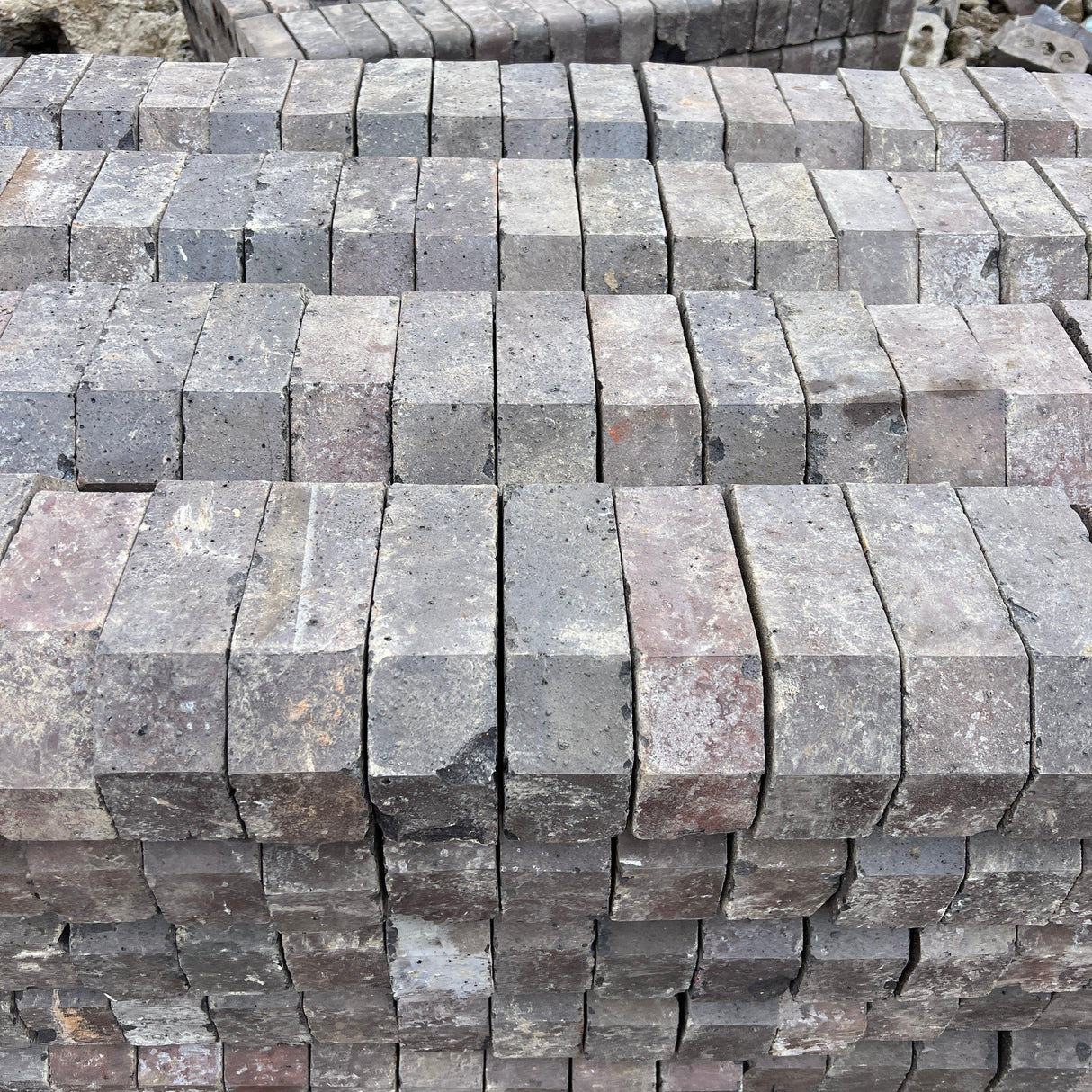 Reclaimed 65mm Blue Double Cant Coping Brick - Reclaimed Brick Company