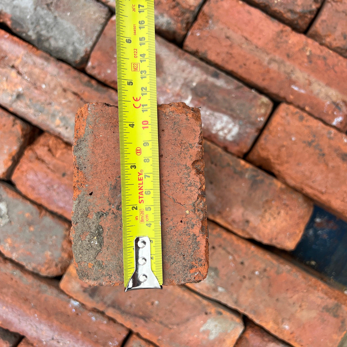 Textured Reclaimed Brick - 80mm Common Blend with character - Reclaimed Brick Company
