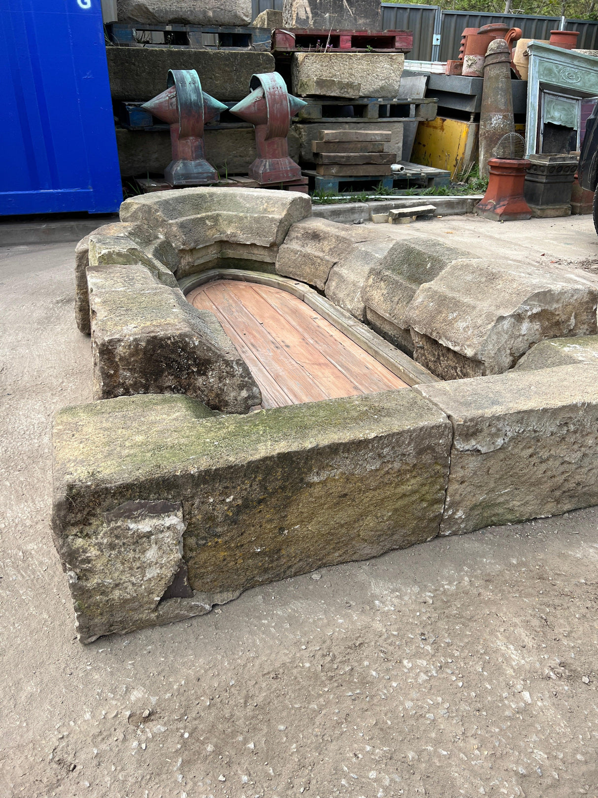 Rustic Arch Stone Door - Reclaimed Brick Company