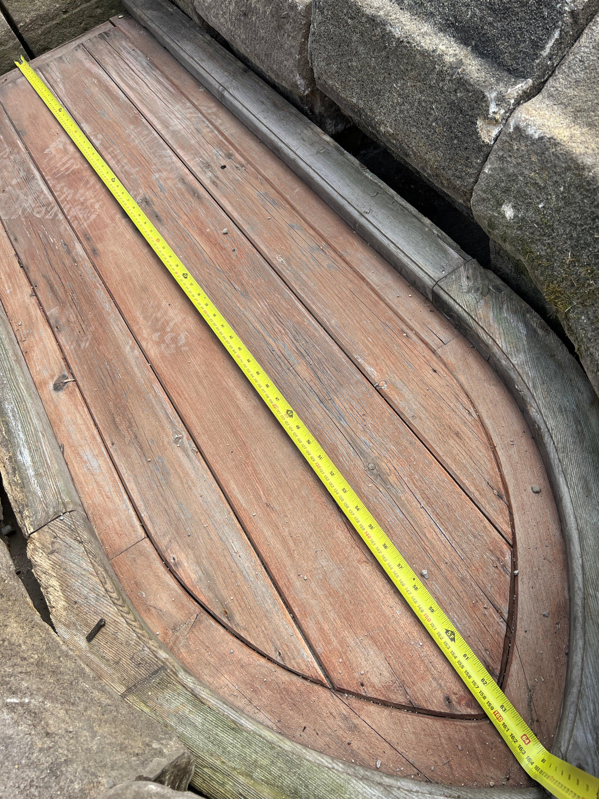 Reclaimed Castle Arch Stone Door - Reclaimed Brick Company