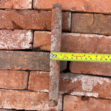 measuring width of a reclaimed slab