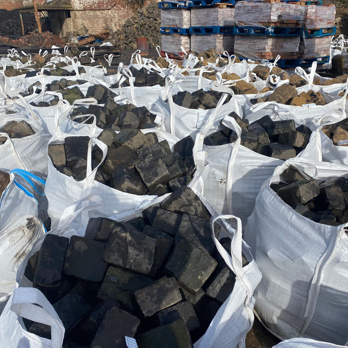 Reclaimed Basalt Cobbles / Setts - Reclaimed Brick Company