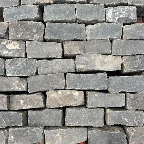 Reclaimed Basalt Stone Cobble Setts - Per Ton Bag - Reclaimed Brick Company