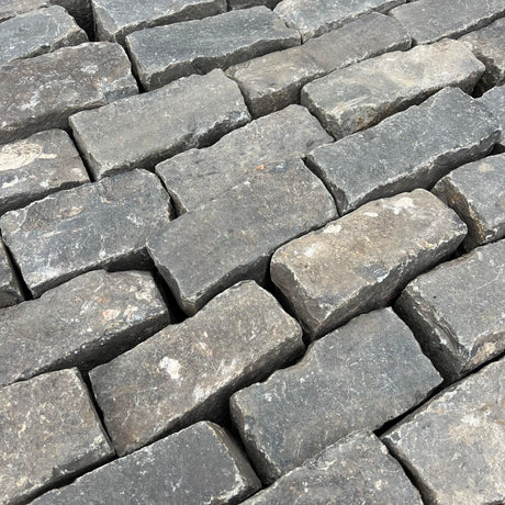 Reclaimed Basalt Stone Cobble Setts - Per Ton Bag - Reclaimed Brick Company