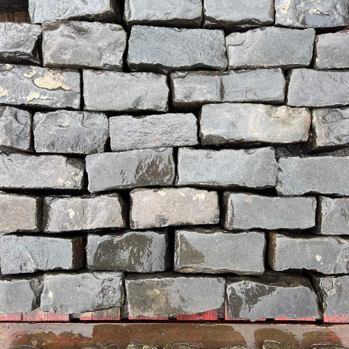 Reclaimed Basalt Stone Cobble Setts - Per Ton Bag - Reclaimed Brick Company