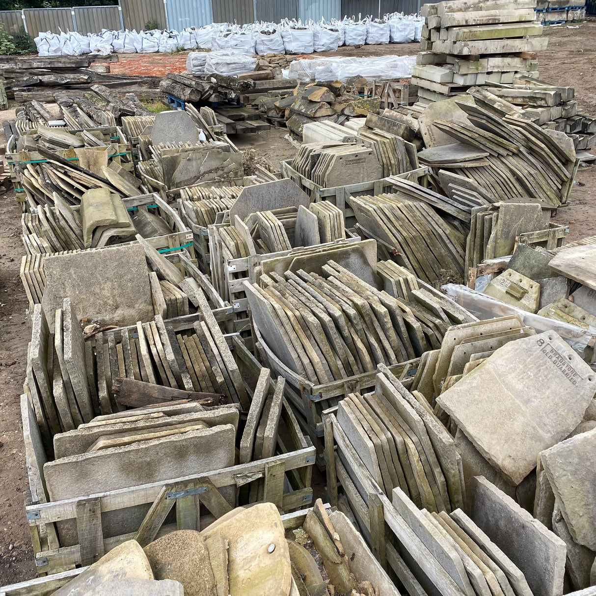 Reclaimed Bradstone Roof Tiles - Reclaimed Brick Company