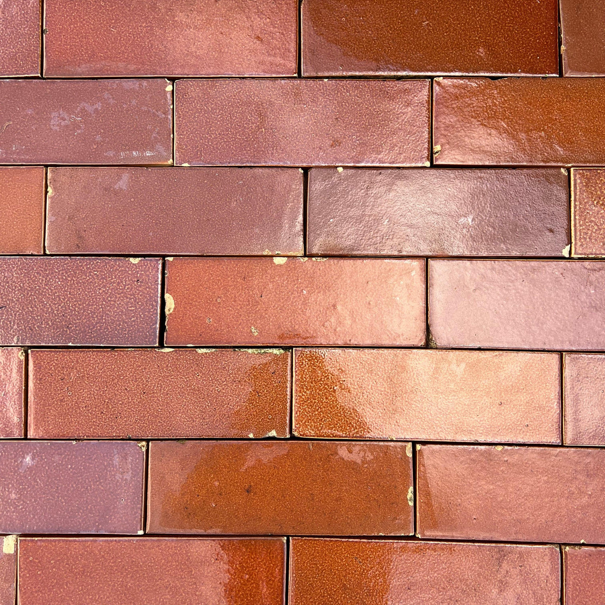Reclaimed Brown Glazed Brick Slip - Reclaimed Brick Company