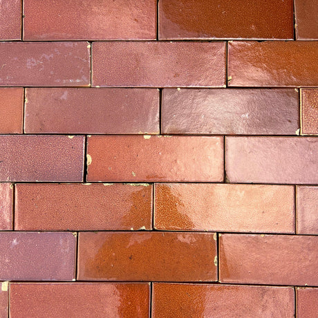 Reclaimed Brown Glazed Brick Slip - Reclaimed Brick Company