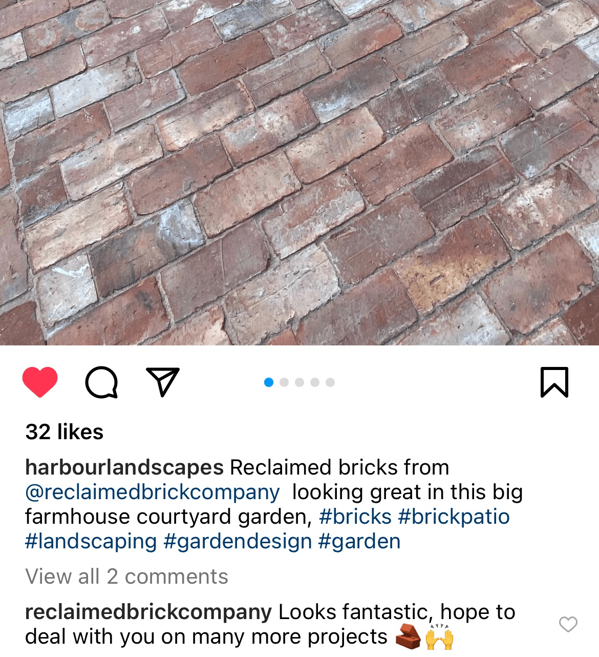 Reclaimed Clay Paving Brick Car Parking Area, Chichester, West Sussex - Reclaimed Brick Company