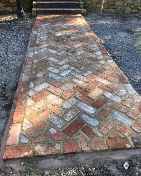 Reclaimed Clay Paving Bricks | Pack of 250 Bricks | Free Delivery - Reclaimed Brick Company