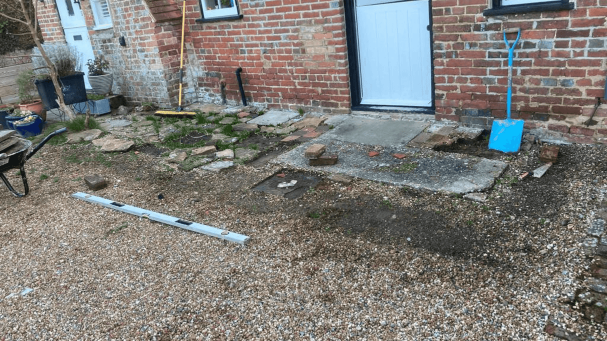 Reclaimed Clay Paving Bricks Porch, Sedlescombe, East Sussex - Reclaimed Brick Company