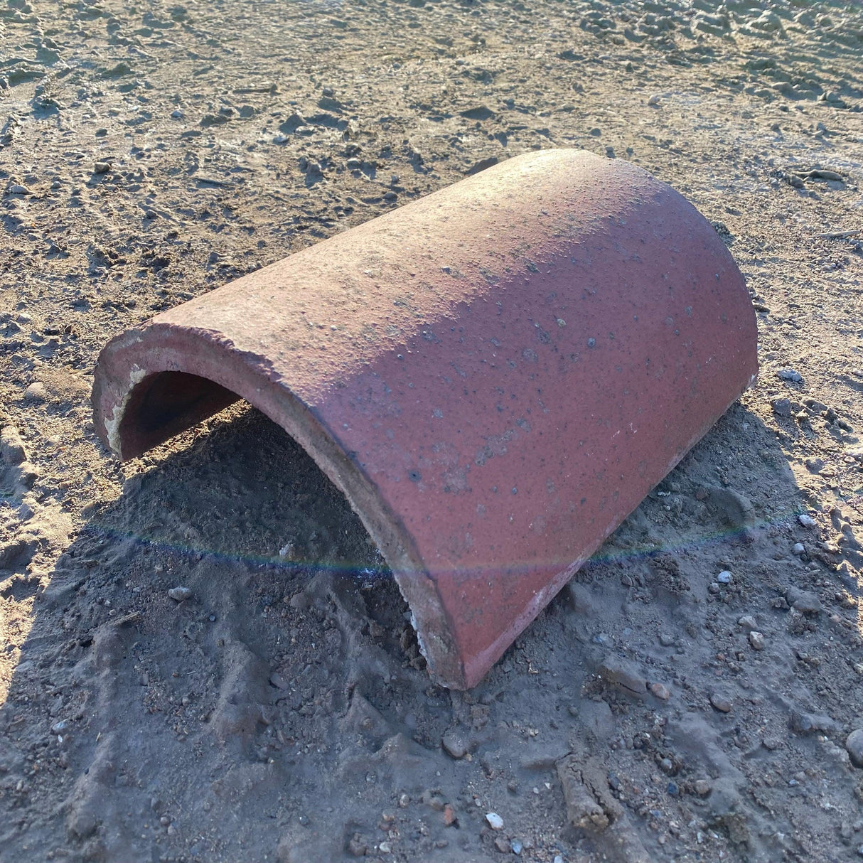 Reclaimed Clay Round Roof Ridge Tiles - Batch of 45 (Job Lot) - Reclaimed Brick Company