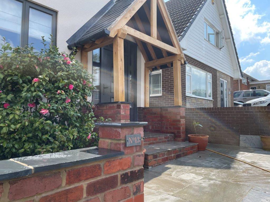 Reclaimed Common Blend Brick Wall, Dronfield, Derbyshire - Reclaimed Brick Company