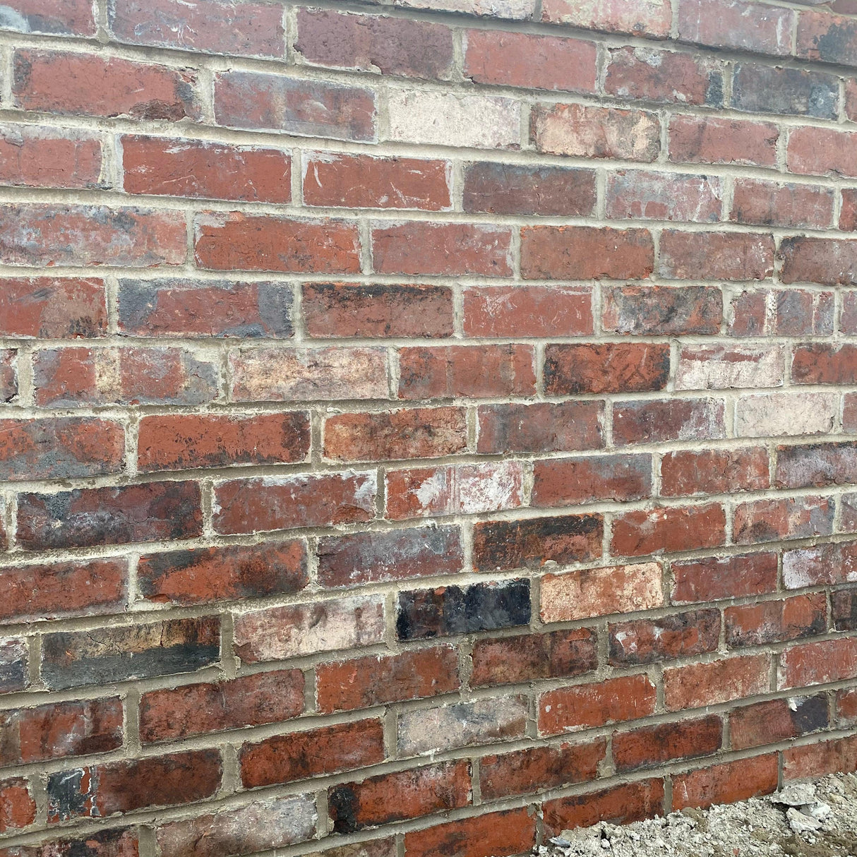 Reclaimed Common Blend Brick Wall, Worksop, Nottinghamshire - Reclaimed Brick Company