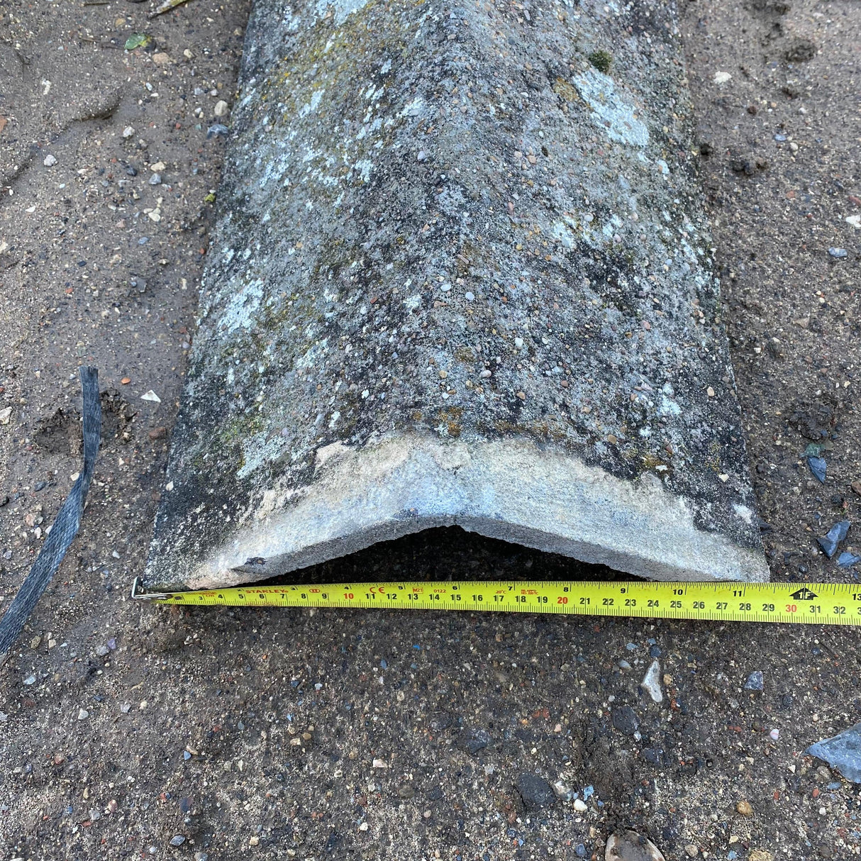 Reclaimed Concrete Roof Ridge Tiles - Batch of 40 (Job Lot) - Reclaimed Brick Company