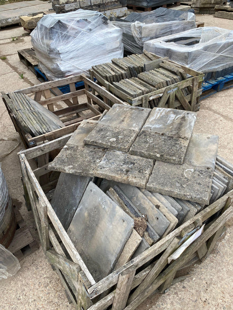 Reclaimed Concrete Roof Tiles - Job Lot - Reclaimed Brick Company