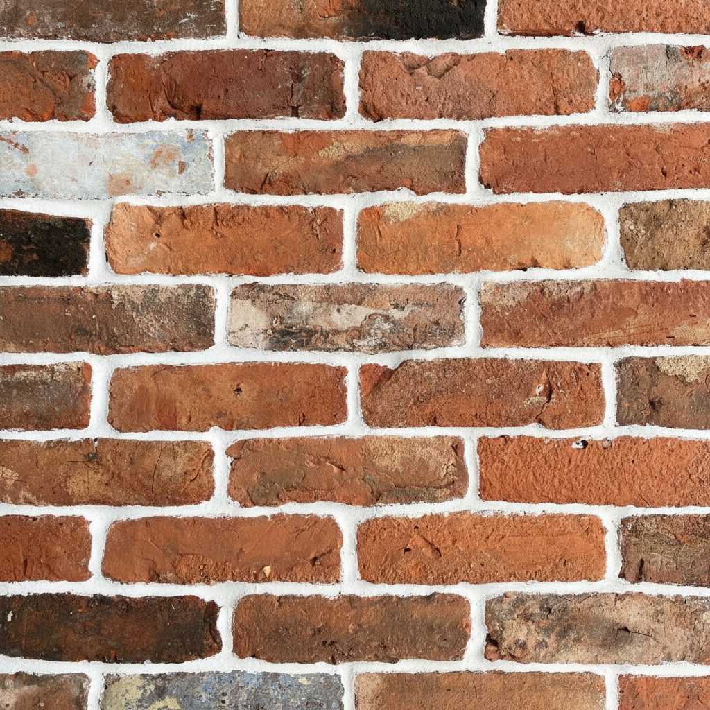 Reclaimed Farmhouse Blend Brick Slips - Cut From Real Reclaimed Bricks