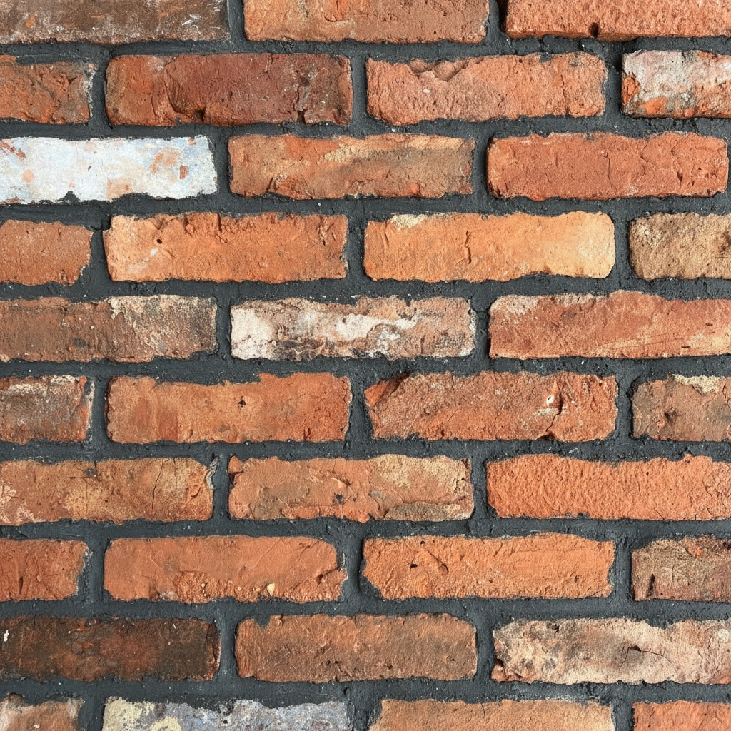 Reclaimed Farmhouse Blend Brick Slips - Cut From Real Reclaimed Bricks