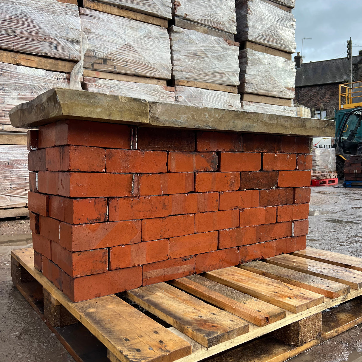 Reclaimed Flat Wall Coping Stones - Reclaimed Brick Company