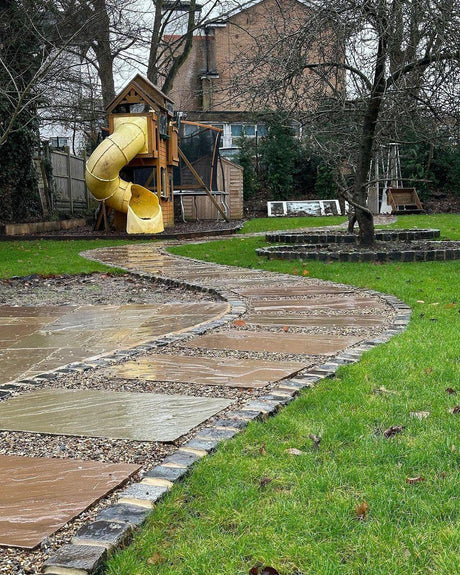Reclaimed Granite Cobble Driveway and Garden, Surrey - Reclaimed Brick Company