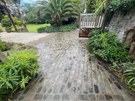 Cobble driveway