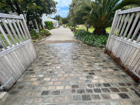 Cobble driveway