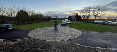 Reclaimed Granite Cobble Driveway, Essex - Reclaimed Brick Company