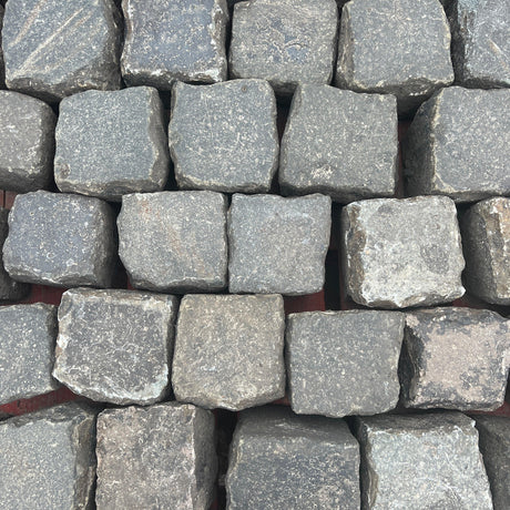 Reclaimed Granite Stone 4” x 4" Cube Cobbles / Setts - Reclaimed Brick Company