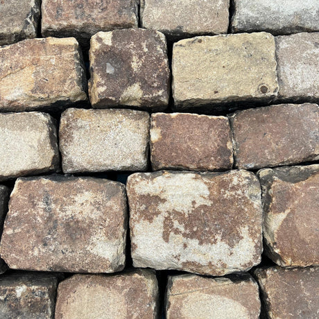 Reclaimed Grit Stone Cobble Setts - Bulk Bag - Reclaimed Brick Company