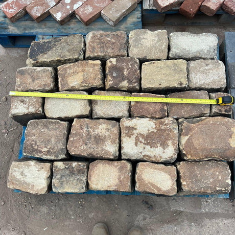 Reclaimed Grit Stone Cobble Setts - Bulk Bag - Reclaimed Brick Company