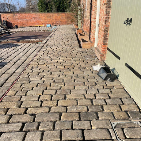Reclaimed Grit Stone Cobbles - Reclaimed Brick Company