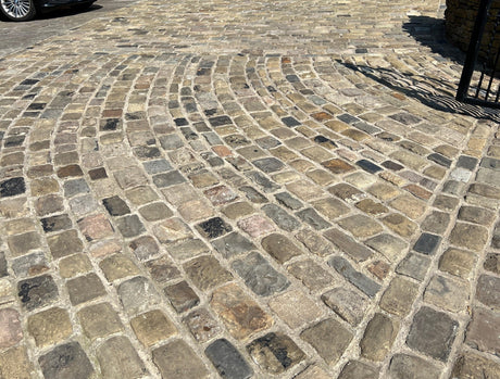 Reclaimed Grit Stone Cobbles - Reclaimed Brick Company