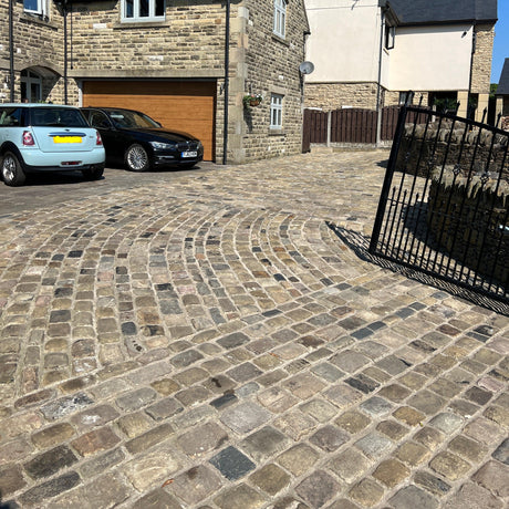 Reclaimed Grit Stone Cobbles - Reclaimed Brick Company