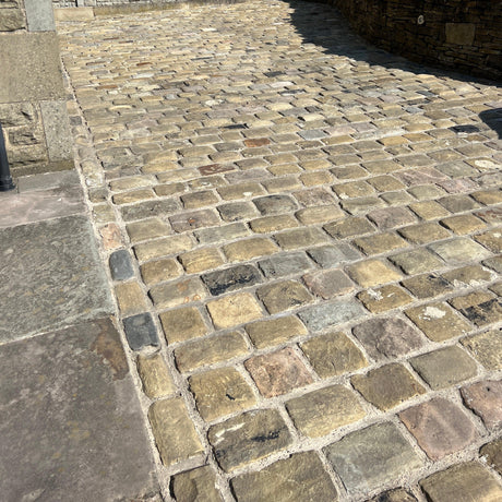 Reclaimed Grit Stone Cobbles - Reclaimed Brick Company