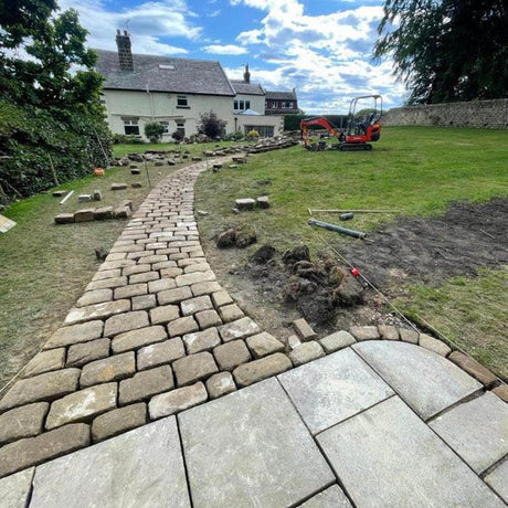 Reclaimed Grit Stone Cobbles - Reclaimed Brick Company