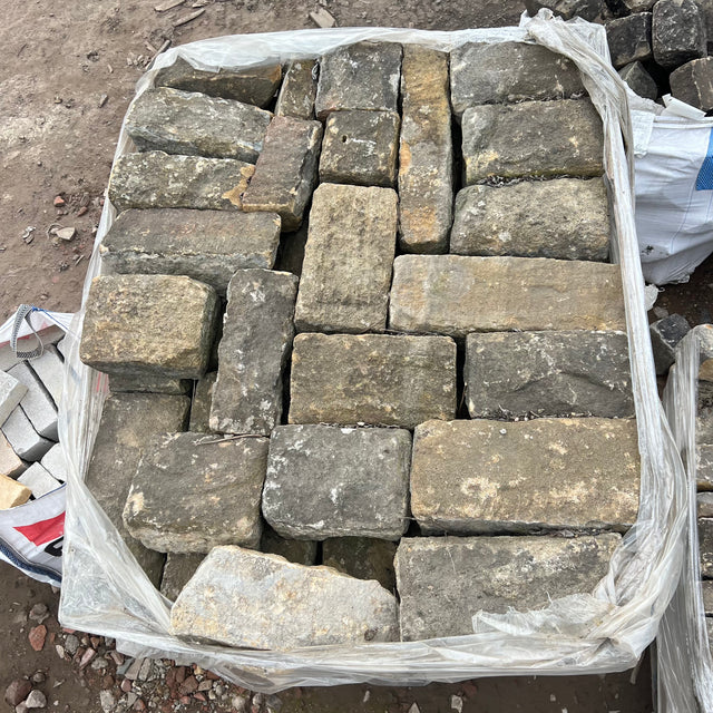 Reclaimed Gritstone Building Stone - Backed Off - Reclaimed Brick Company